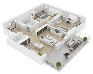 plan maison 3D